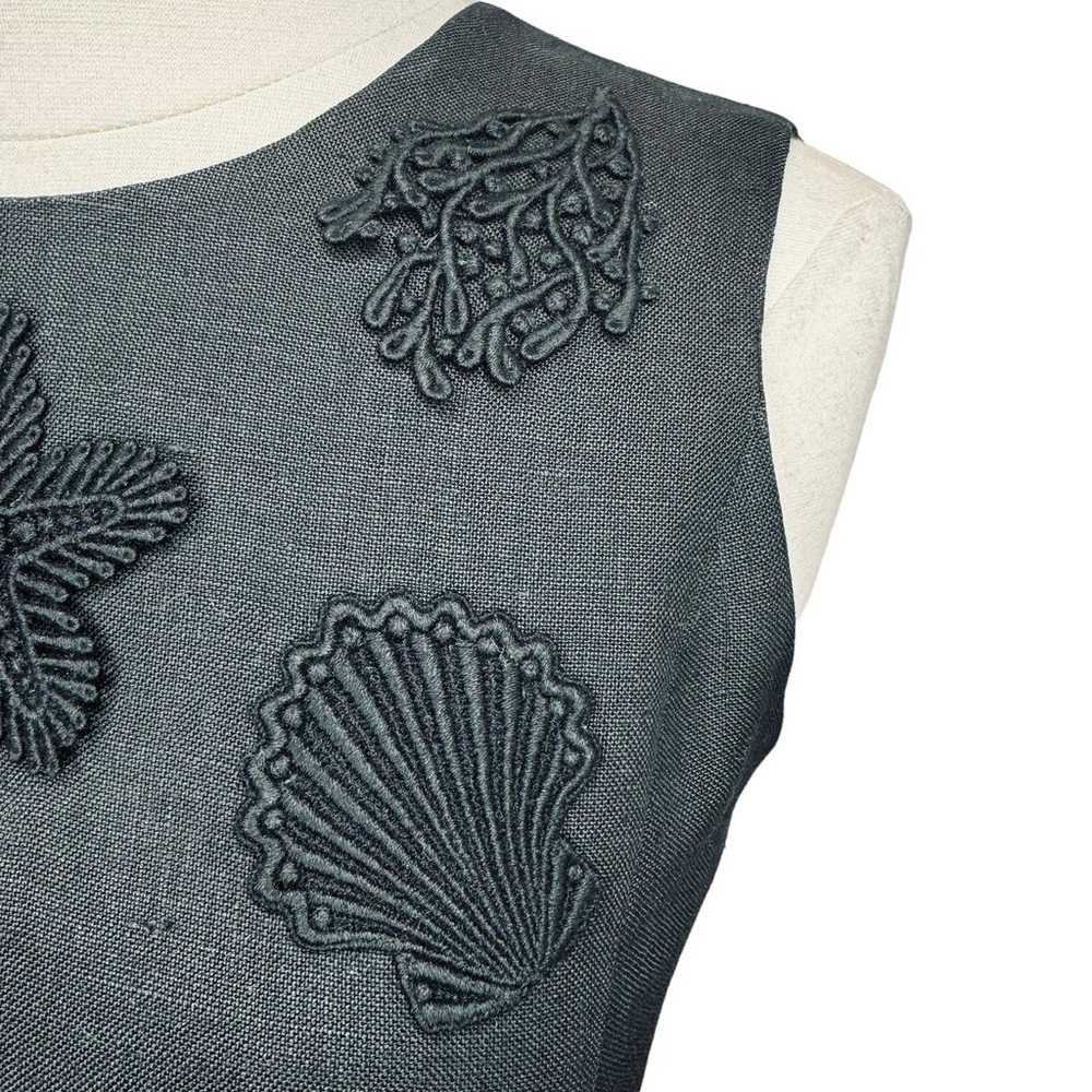 Vintage Adrienne Vittadini Black Embroidered Seas… - image 3