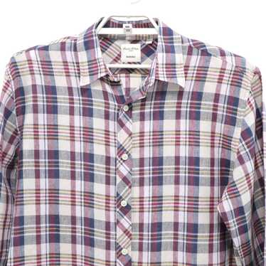 Murano Baird McNutt Button-Up Shirt 100% Linen Men