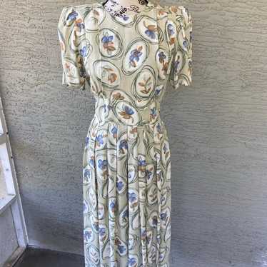 VTG 90s does the 40s Floral Day Dress - image 1