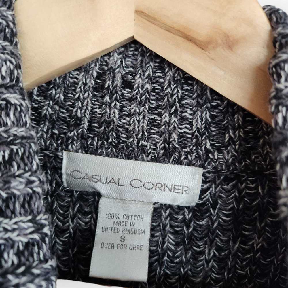 Vintage Casual Corner Gray Blend Knit Turtle Neck… - image 4