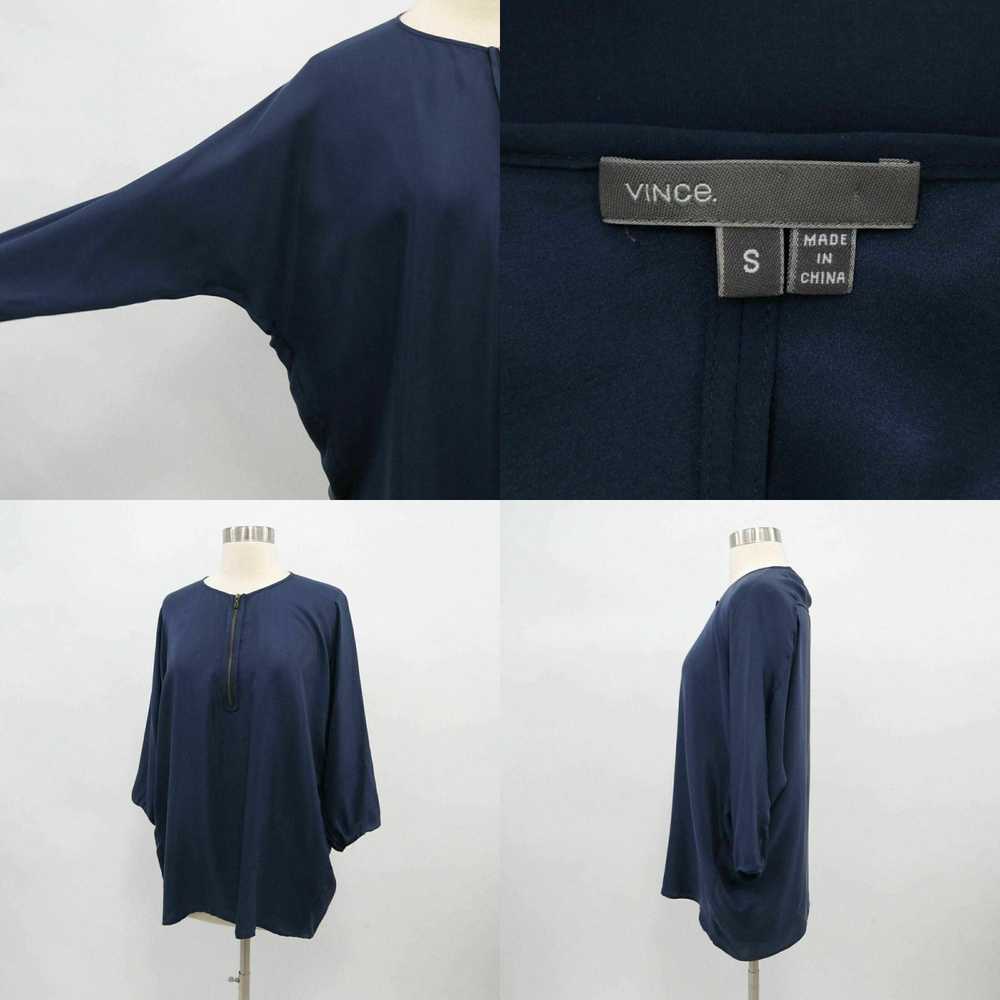 Vince Vince Silk Blouse Top S Small Oversized Dol… - image 4