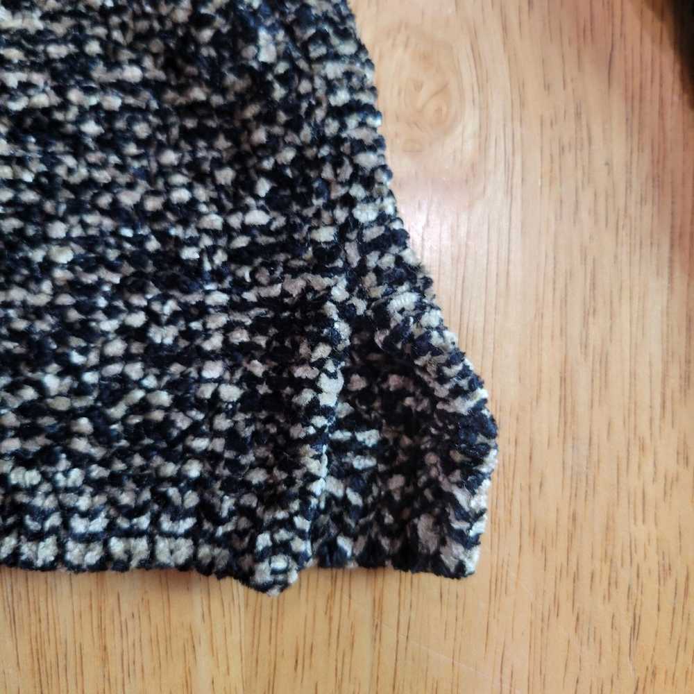 EUC VINTAGE Sarah Arizona black and tan knit swea… - image 3