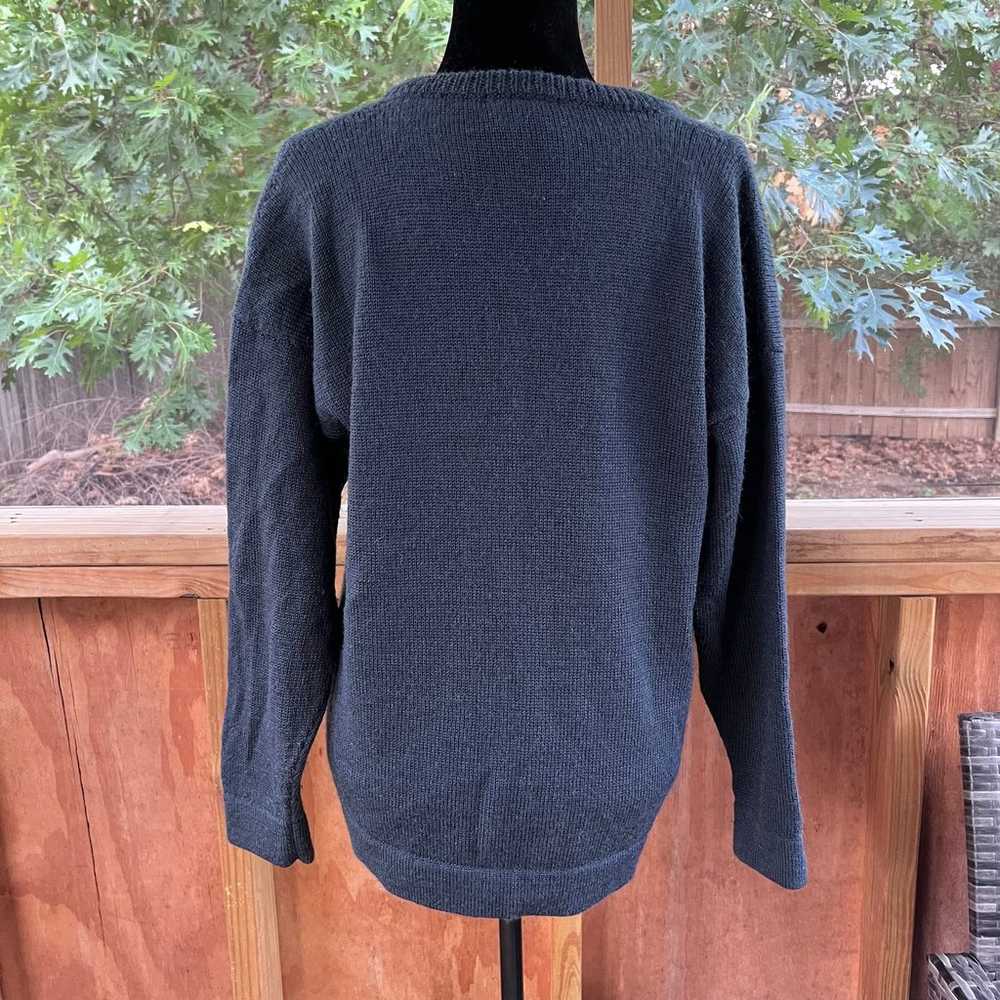 Rapaki Mahana Vintage Grey Wool Cardigan Sweater … - image 4