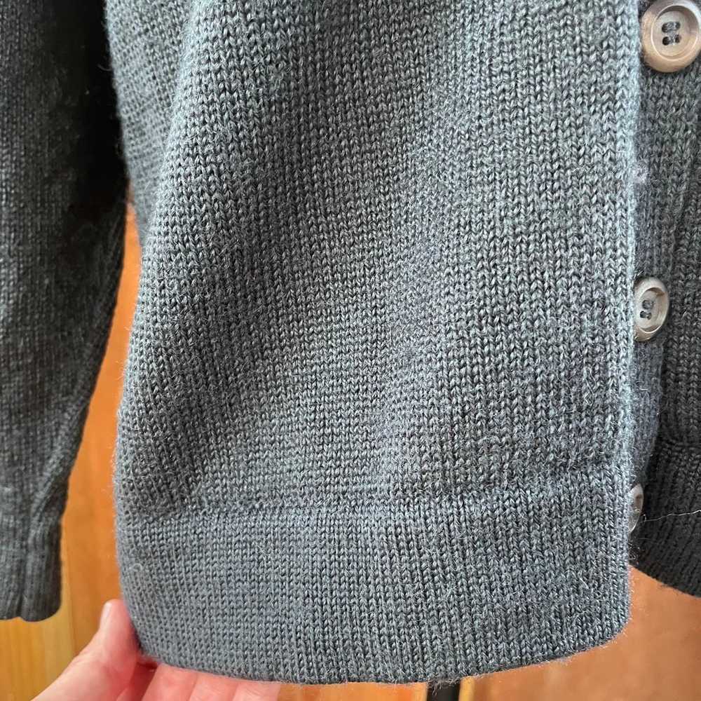 Rapaki Mahana Vintage Grey Wool Cardigan Sweater … - image 6