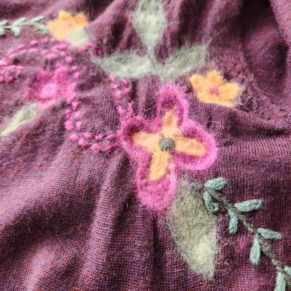 Vintage Pendleton Merino Wool Embroidered Sweater… - image 12