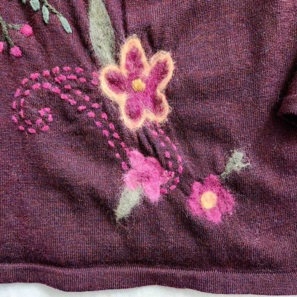 Vintage Pendleton Merino Wool Embroidered Sweater… - image 6