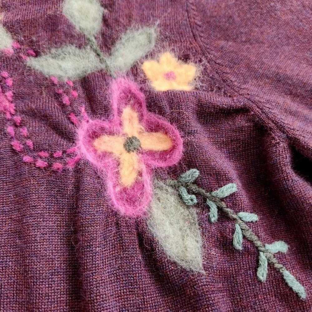 Vintage Pendleton Merino Wool Embroidered Sweater… - image 7