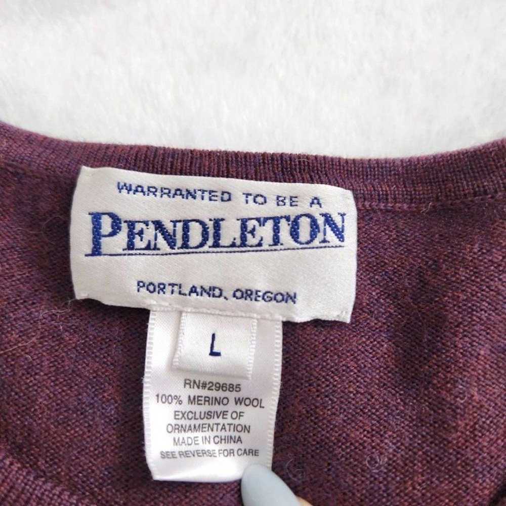 Vintage Pendleton Merino Wool Embroidered Sweater… - image 8