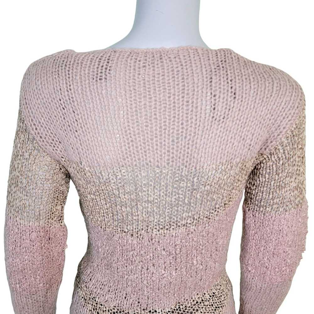 Bke BKE Mohair Sweater Top Women Medium Pink Shir… - image 11