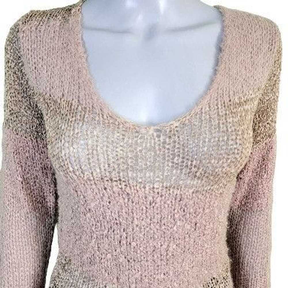 Bke BKE Mohair Sweater Top Women Medium Pink Shir… - image 2