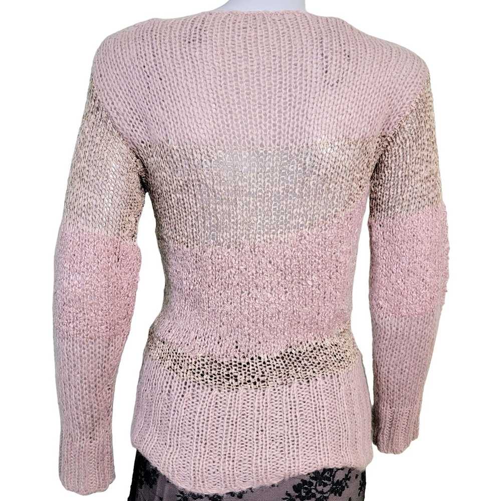 Bke BKE Mohair Sweater Top Women Medium Pink Shir… - image 5