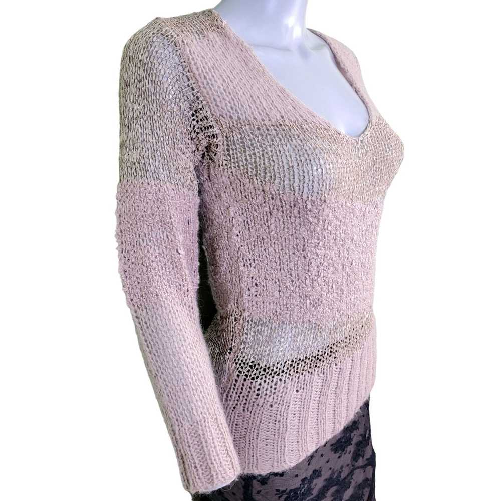 Bke BKE Mohair Sweater Top Women Medium Pink Shir… - image 7