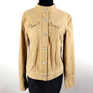 Vintage Gap Tan Corduroy Moto Jacket size M