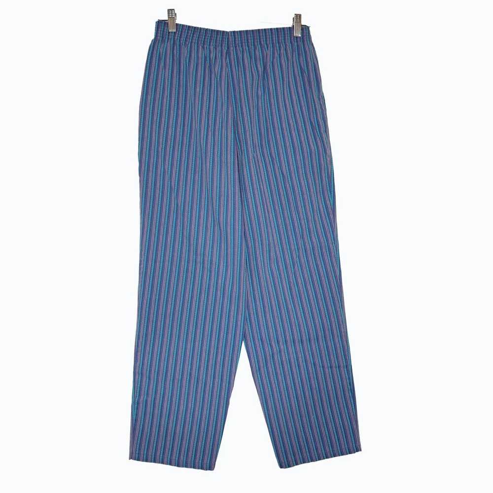 Koret City Blue Jeans Sz 12P Pull On Striped Retr… - image 2