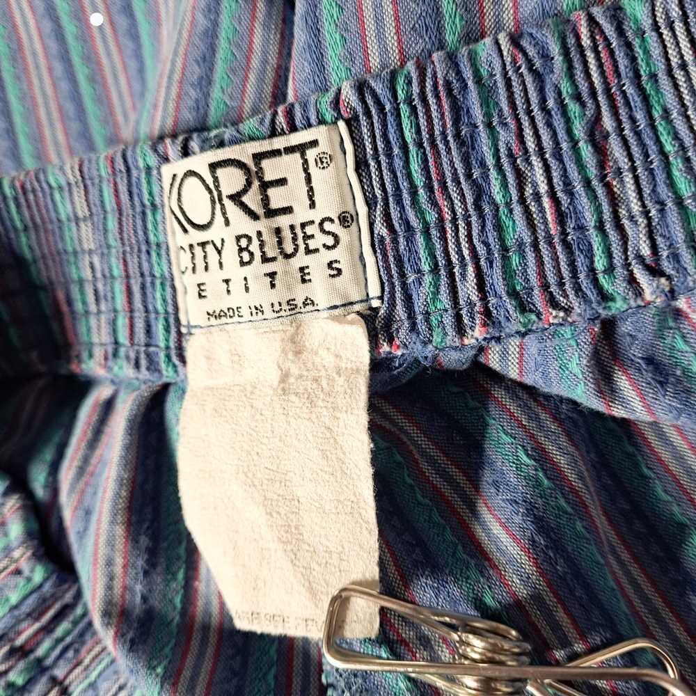 Koret City Blue Jeans Sz 12P Pull On Striped Retr… - image 9