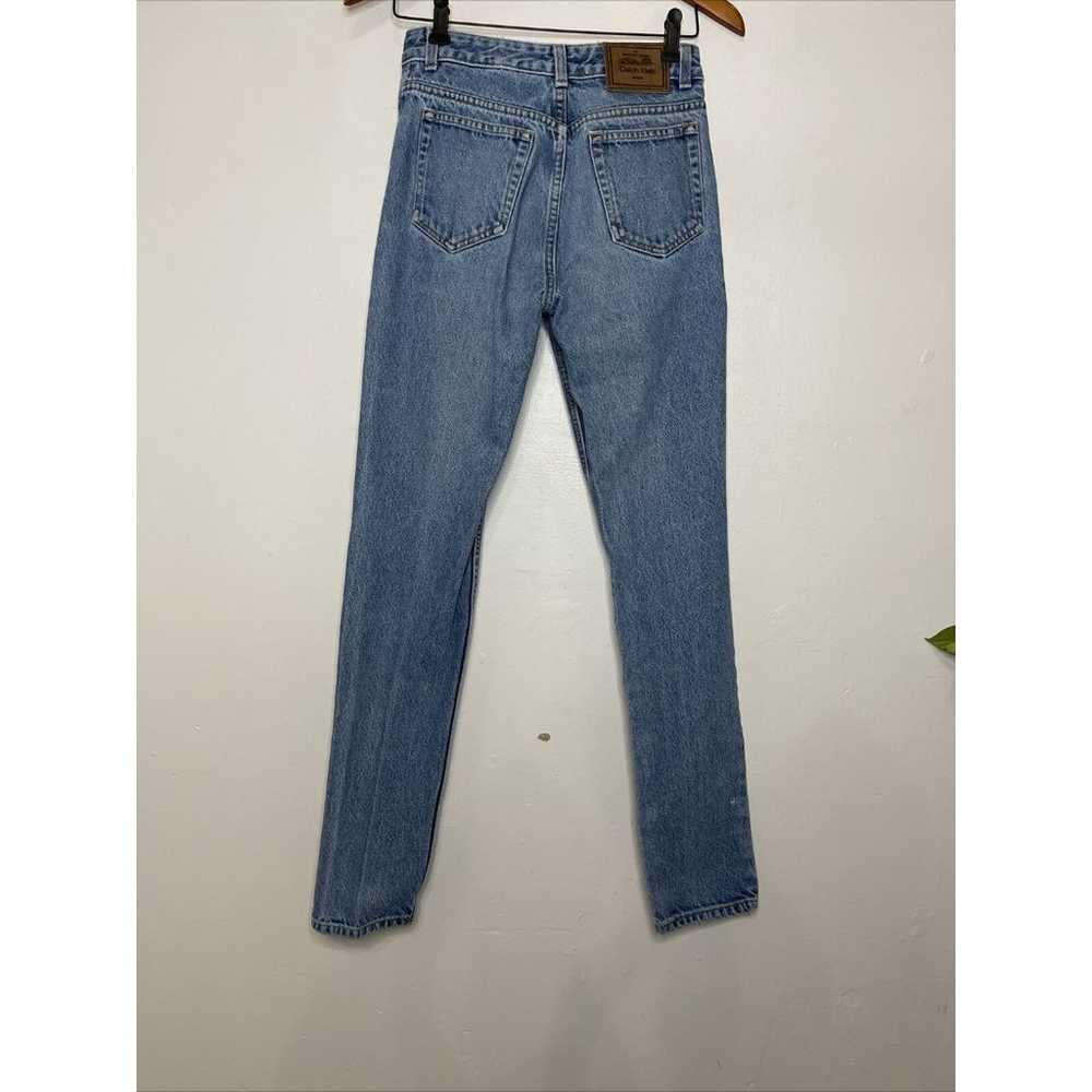 Vintage Calvin Klein womens 27 Denim Blue Jeans S… - image 9