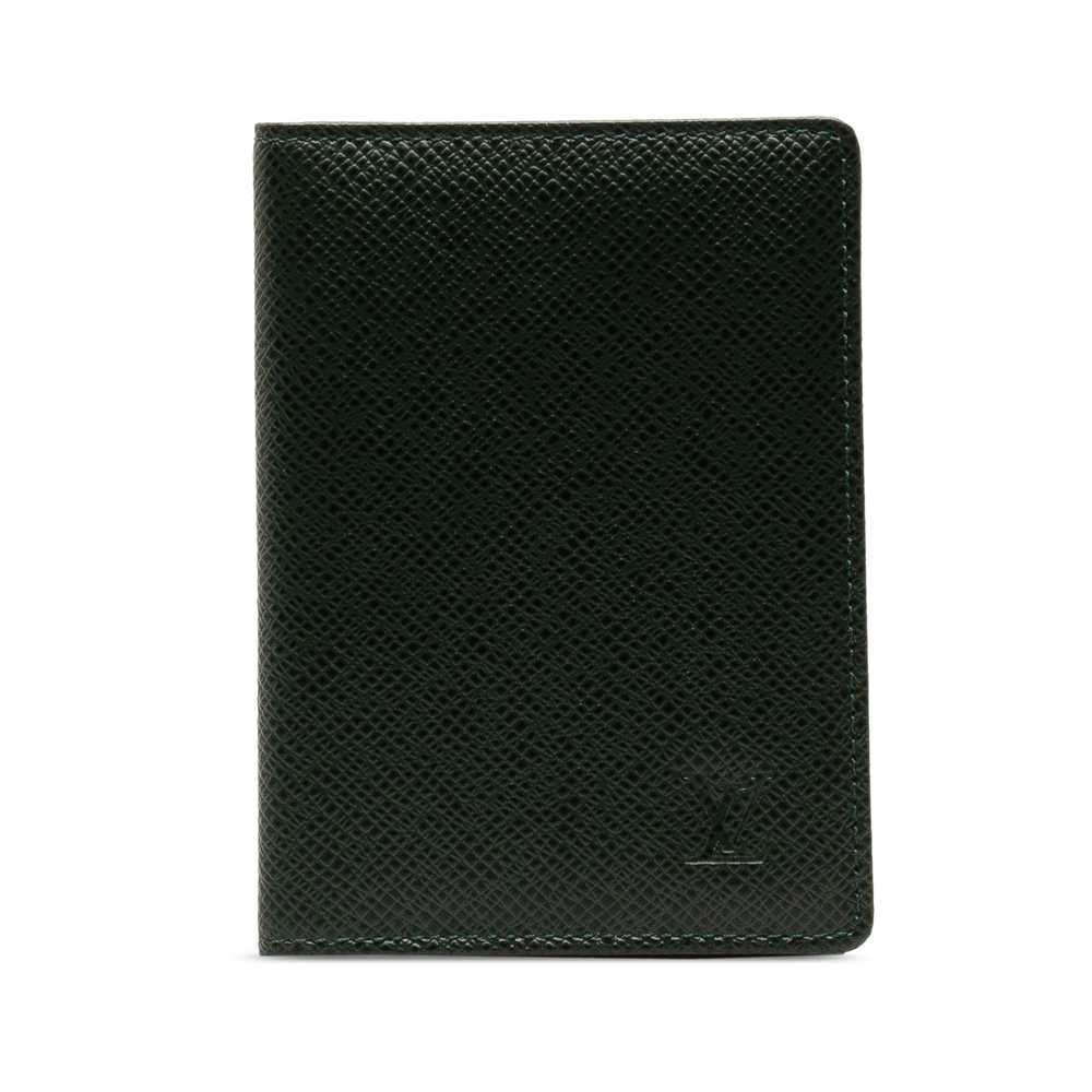 Green Louis Vuitton Taiga Business Card Holder - image 1