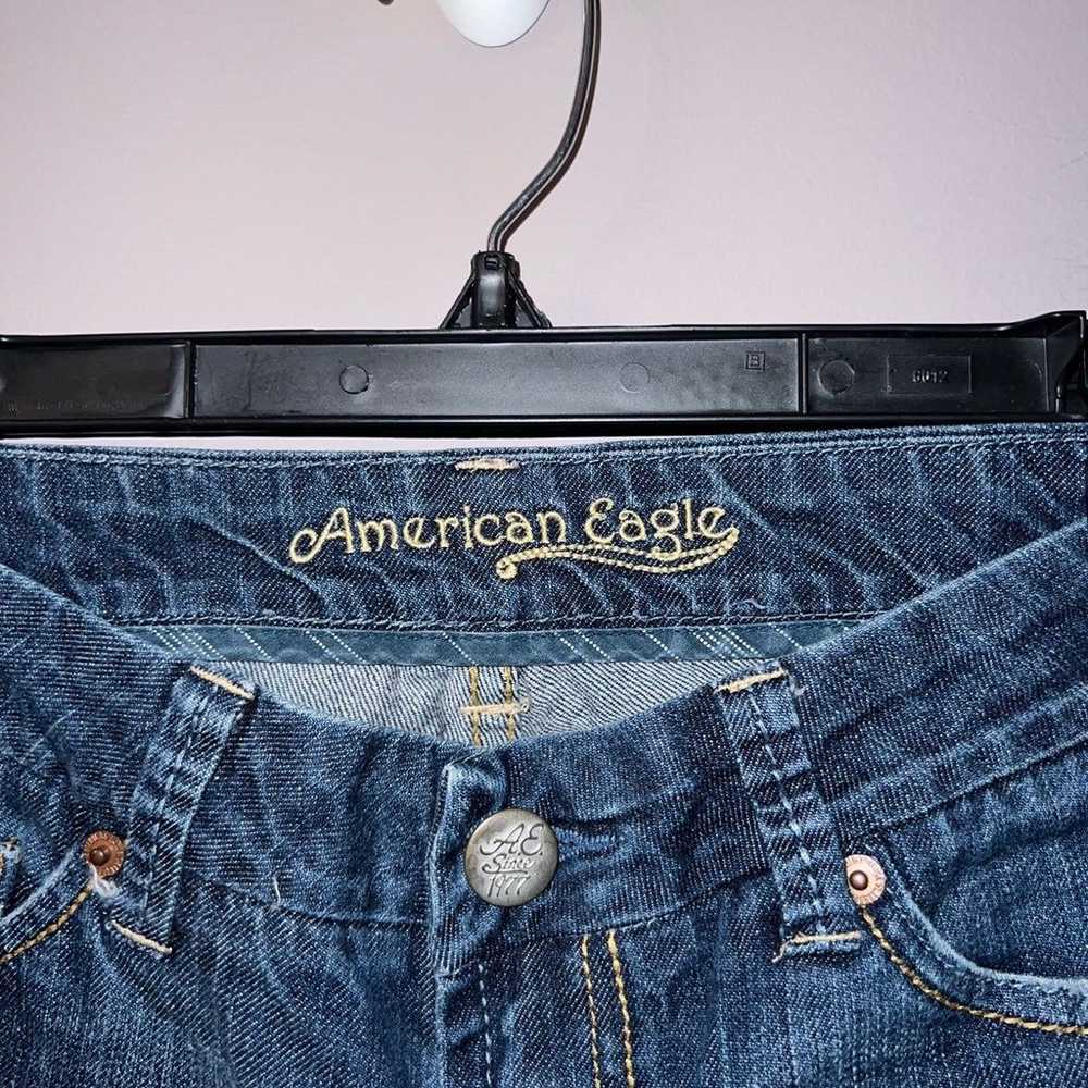 Blue vintage American Eagle boot cut jeans size 2 - image 2