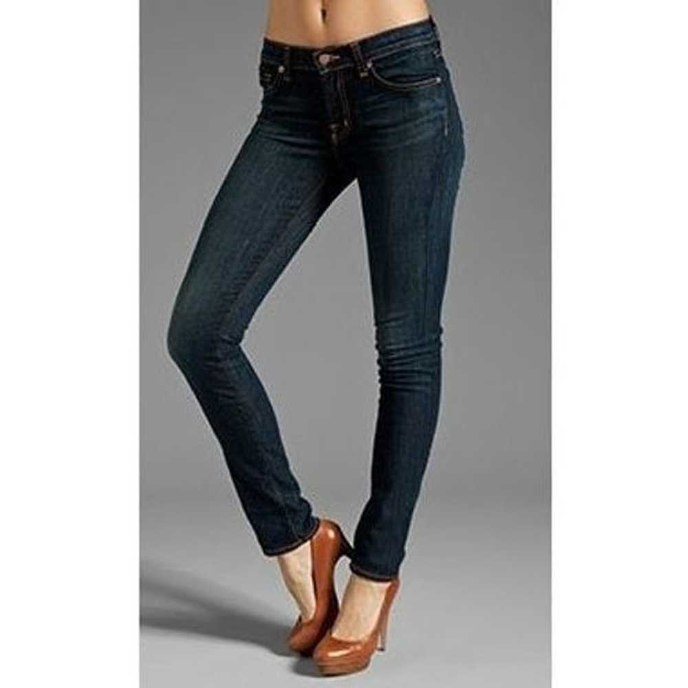 J Brand Mid Rise Stove Pipe jeans dark vintage si… - image 3