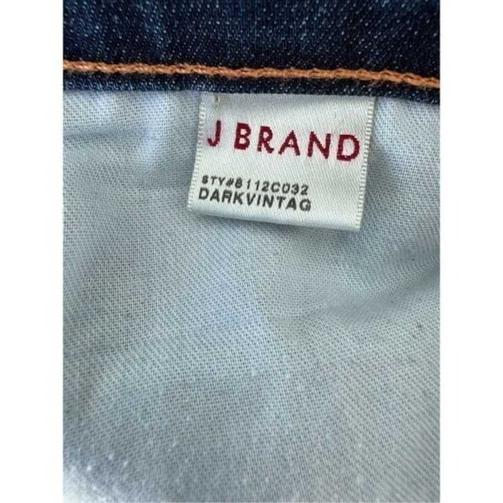 J Brand Mid Rise Stove Pipe jeans dark vintage si… - image 6