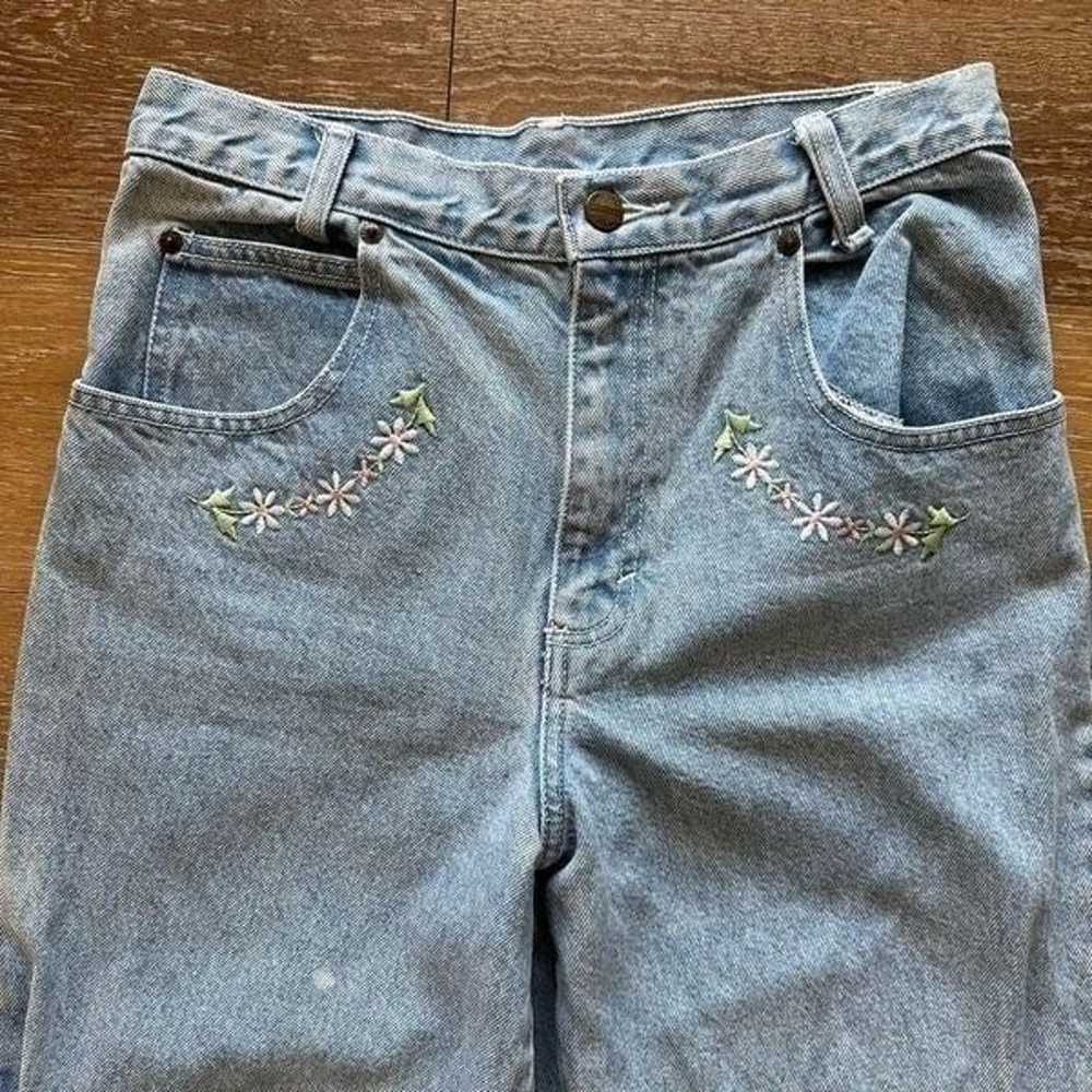 Vintage Palmetto’s Floral Embroidered Jeans - image 4
