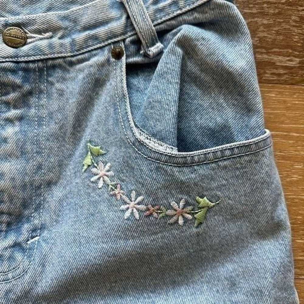 Vintage Palmetto’s Floral Embroidered Jeans - image 5