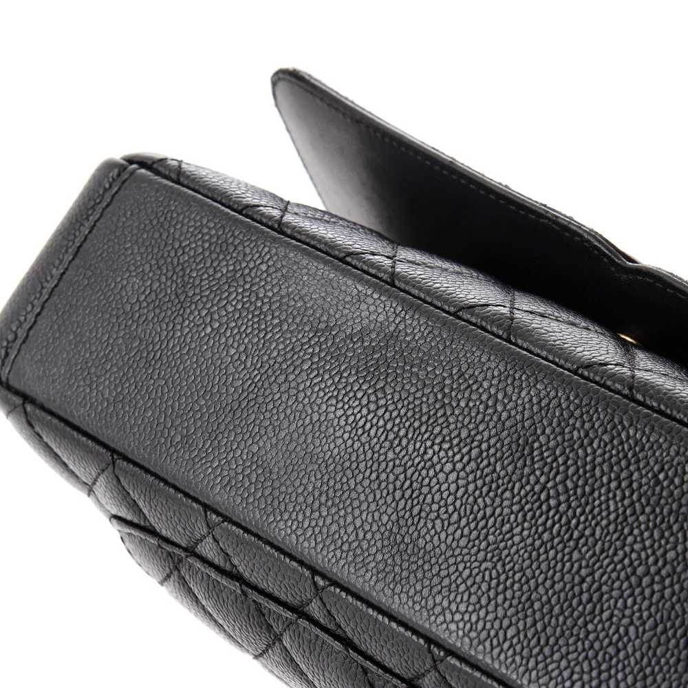 CHANEL Filigree Flap Bag Quilted Caviar Medium - image 7
