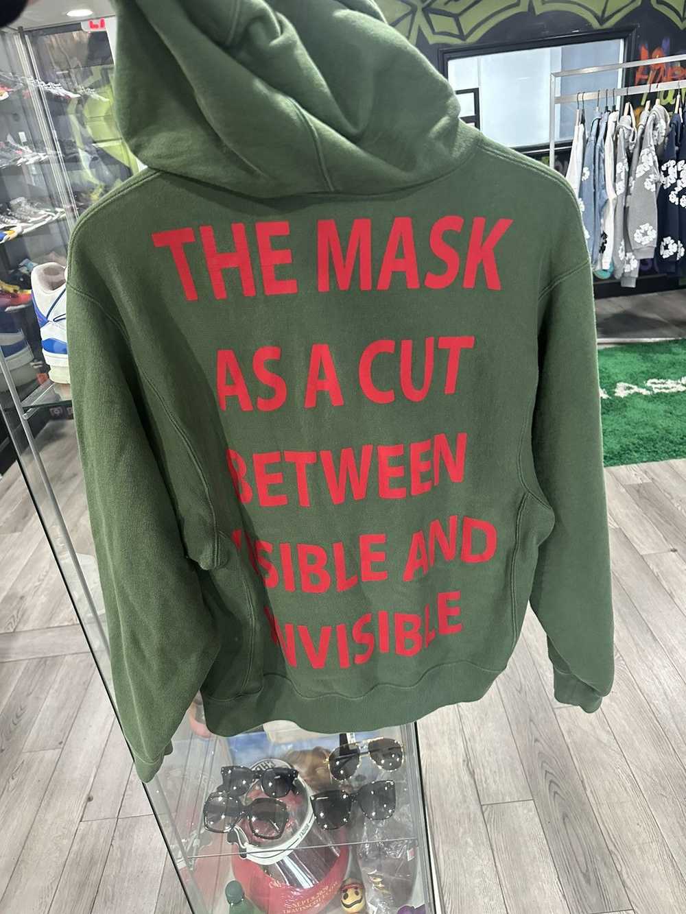 Gucci Gucci Mask Hoodie Olive - image 5