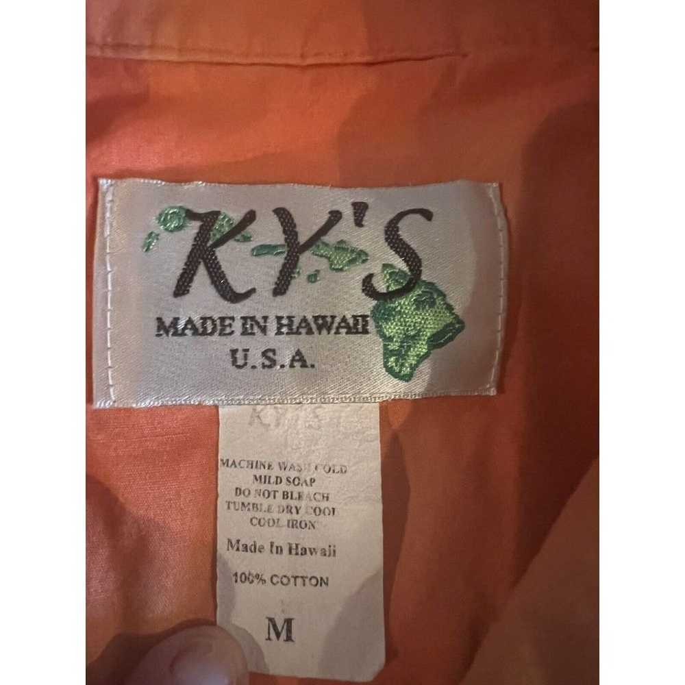 Vintage KY'S Parrots AOP Mens Hawaiian Shirt Size… - image 3