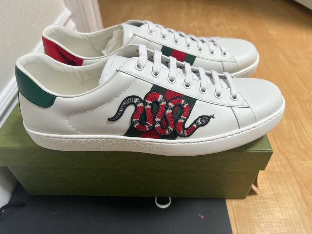 Gucci men Gucci Ace Embroidered 'Snake' - image 1