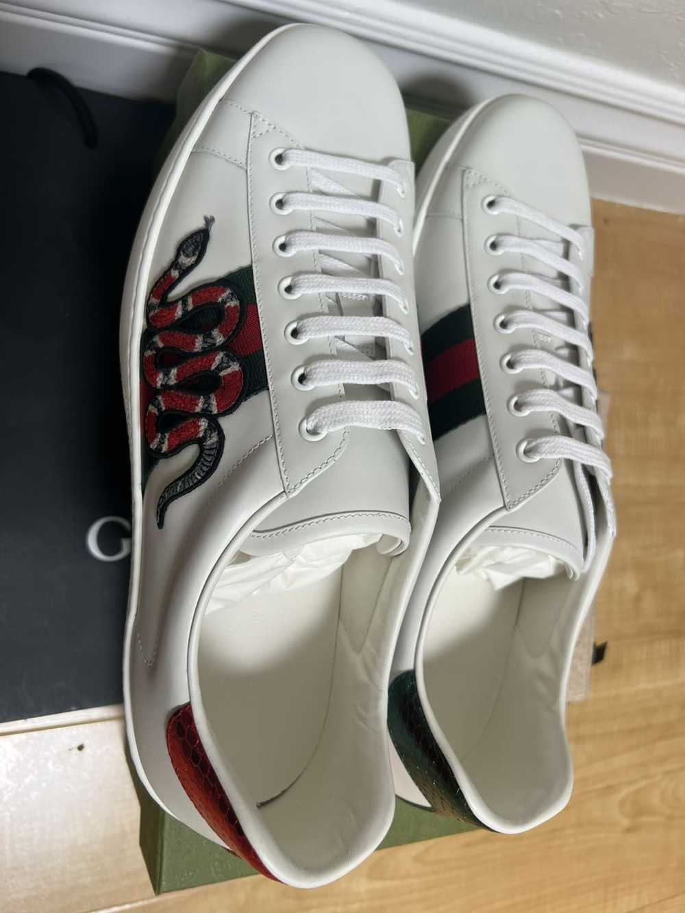 Gucci men Gucci Ace Embroidered 'Snake' - image 6