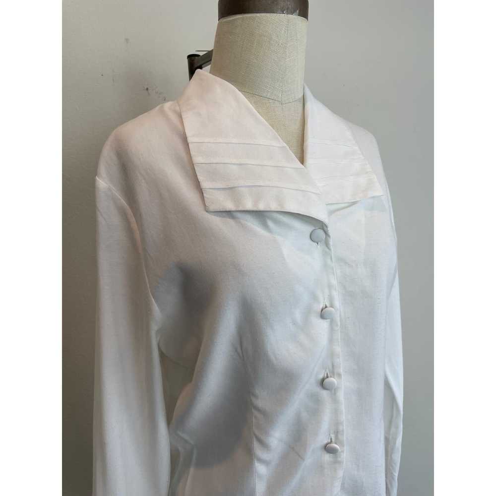 Other Vintage Gallery White Button Down, Size 10 - image 2