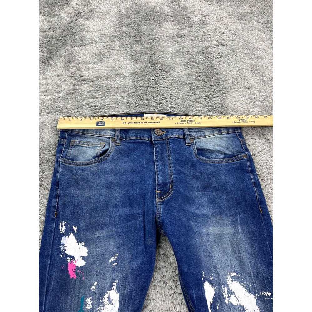 Vintage FWRD Denim Jeans Mens 36x32 Skinny Fit Di… - image 3