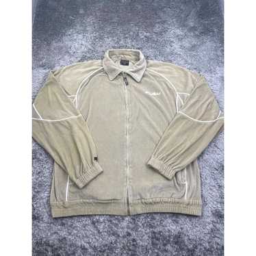 Fubu Vintage Fubu Jacket Mens 2XL XXL Beige Velve… - image 1