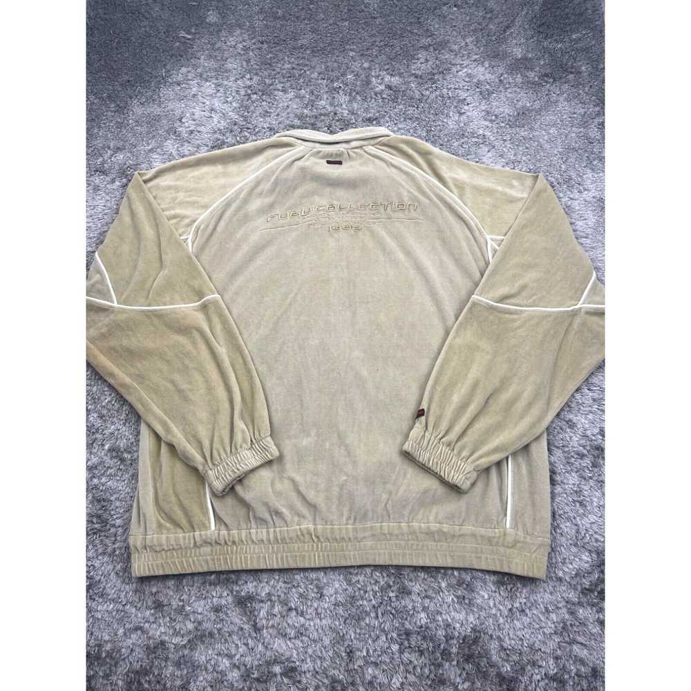 Fubu Vintage Fubu Jacket Mens 2XL XXL Beige Velve… - image 2