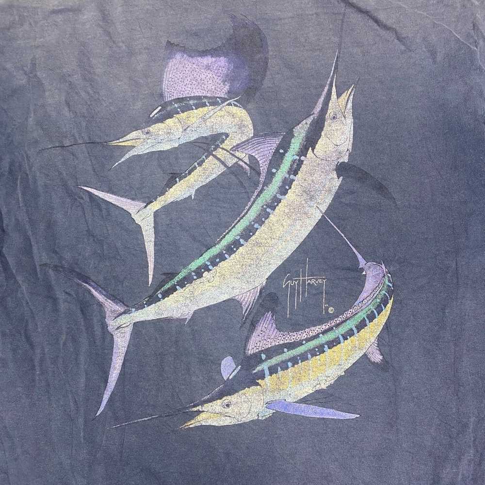 Y2k guy harvey fish tshirt - image 3