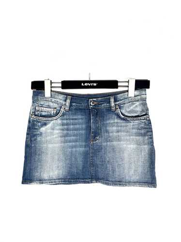 Prada Prada Denim Mini Skirt 90s Distressed Jeans… - image 1