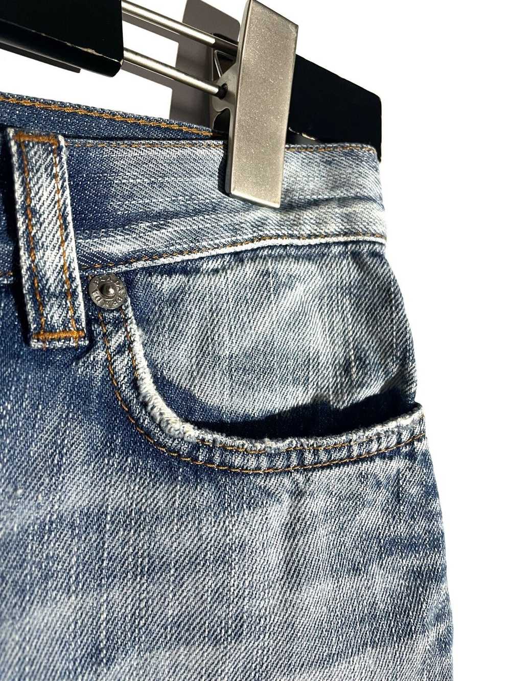 Prada Prada Denim Mini Skirt 90s Distressed Jeans… - image 5