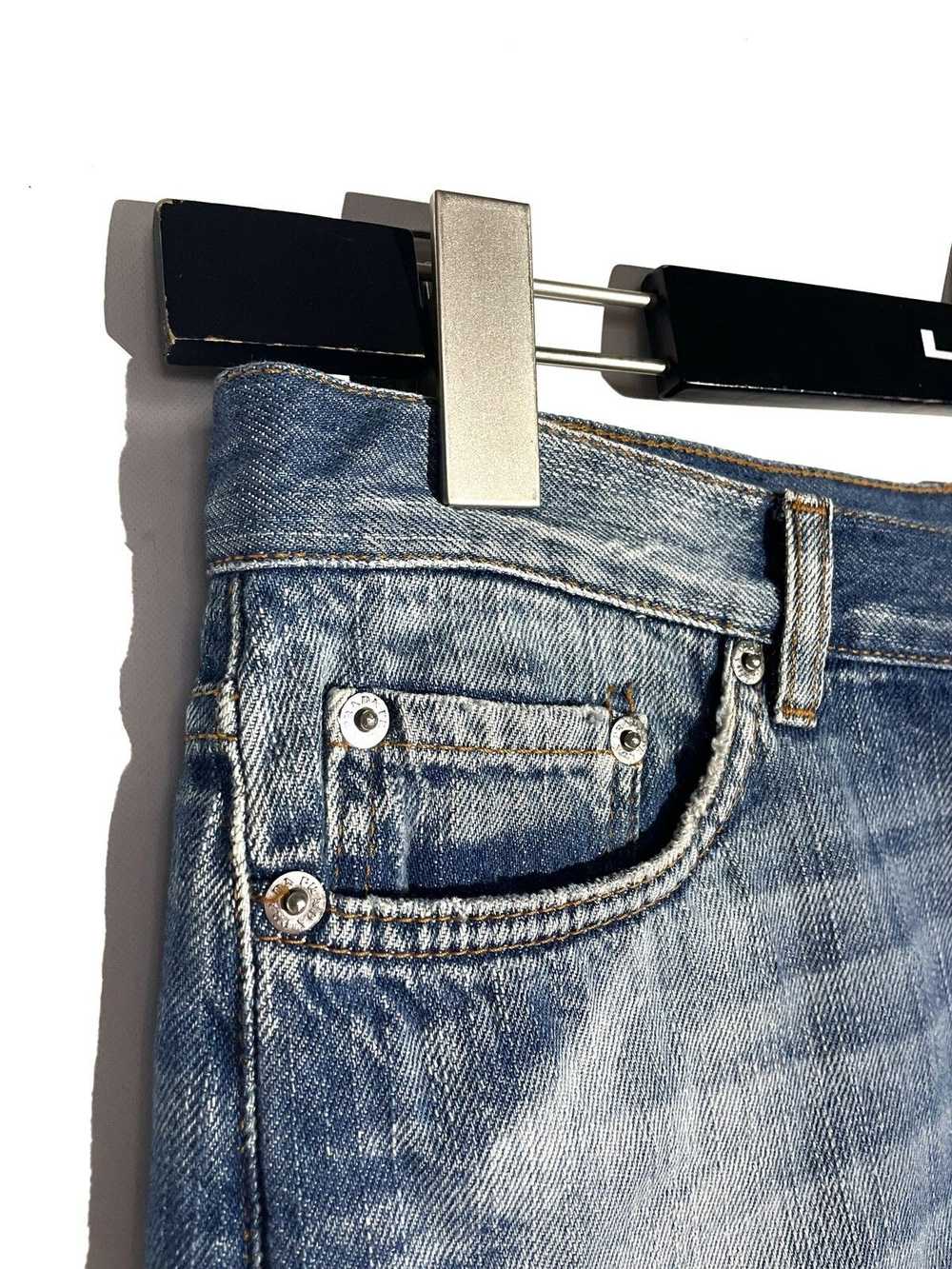 Prada Prada Denim Mini Skirt 90s Distressed Jeans… - image 6