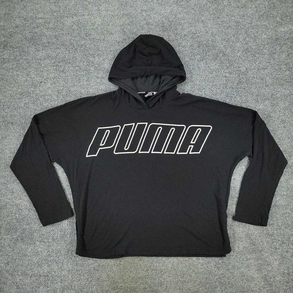 Puma Puma Shirt Women's Large Black Spell Out Pul… - image 1