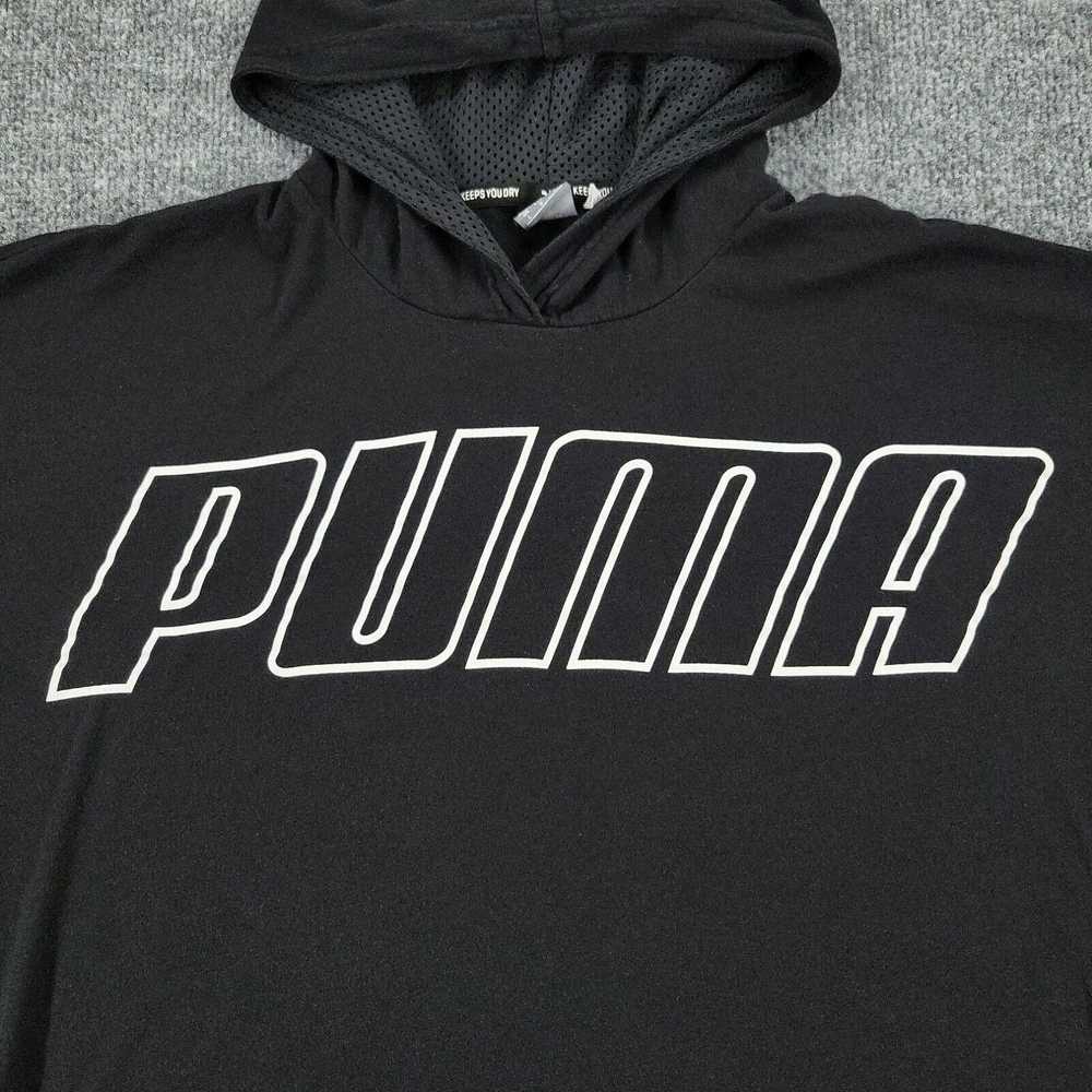 Puma Puma Shirt Women's Large Black Spell Out Pul… - image 2