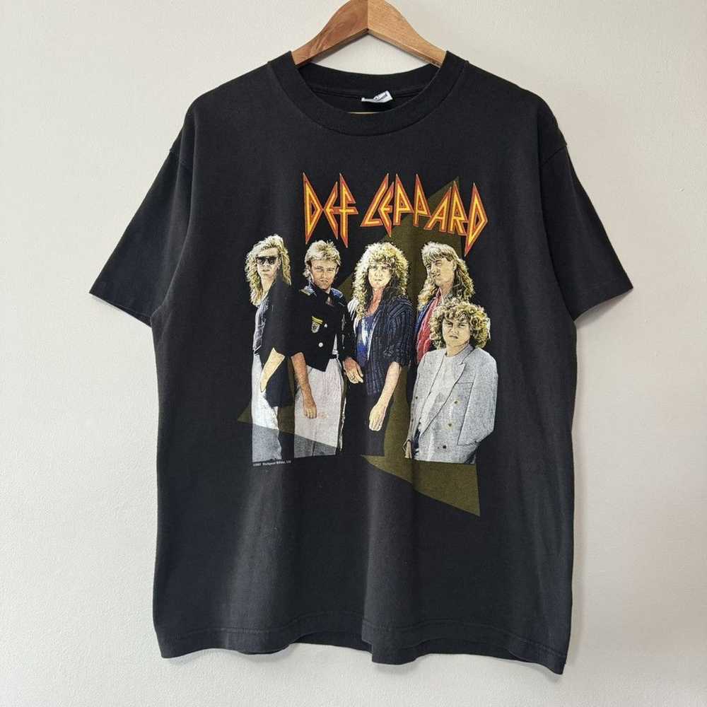RARE VINTAGE 1987 DEF LEPPARD HYSTERIA BAND TEE S… - image 3
