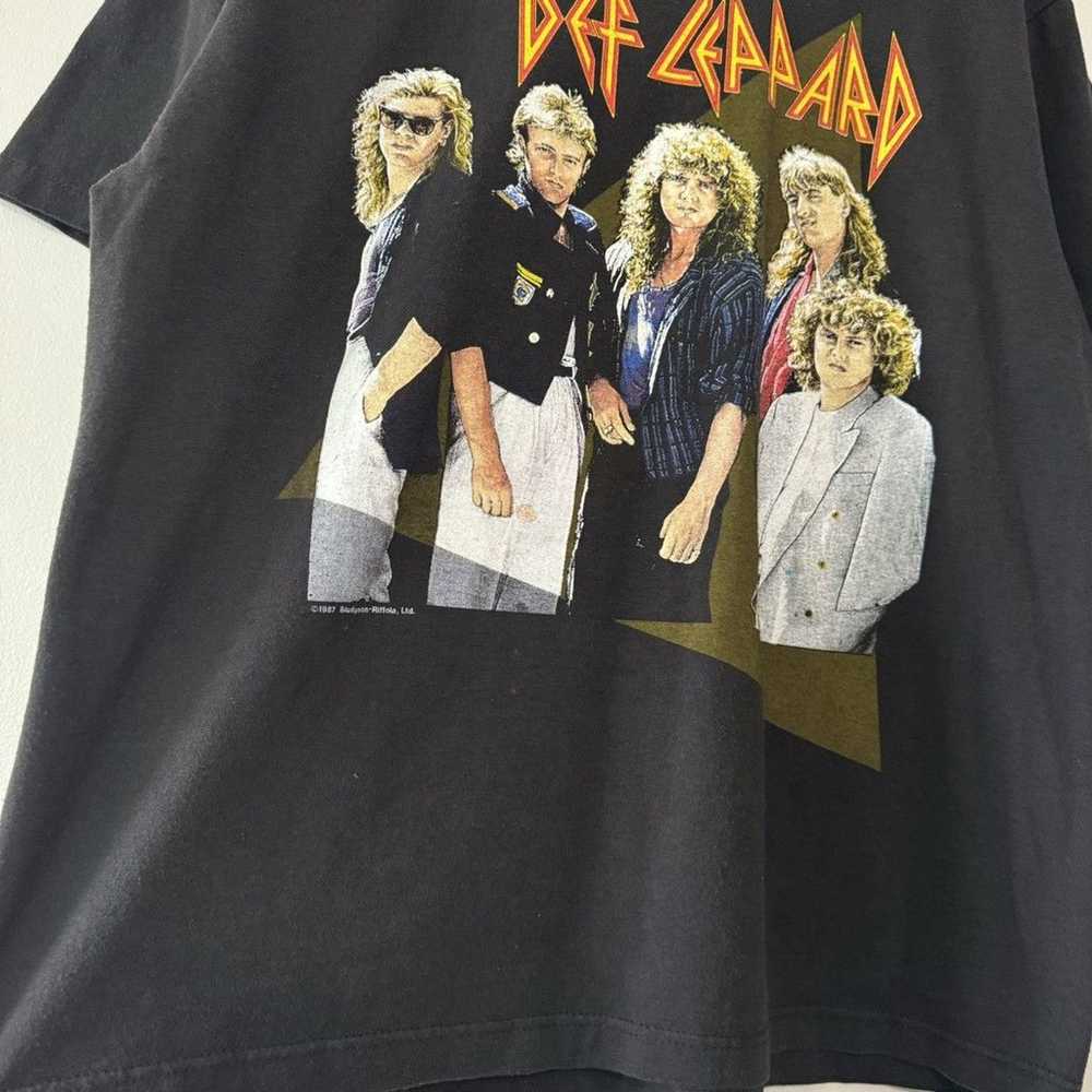 RARE VINTAGE 1987 DEF LEPPARD HYSTERIA BAND TEE S… - image 7
