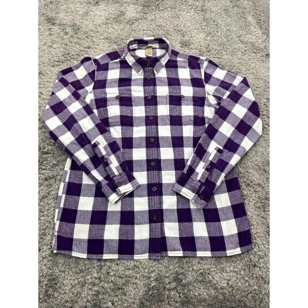 CO Duluth Trading Co Shirt Womans Medium Purple P… - image 1