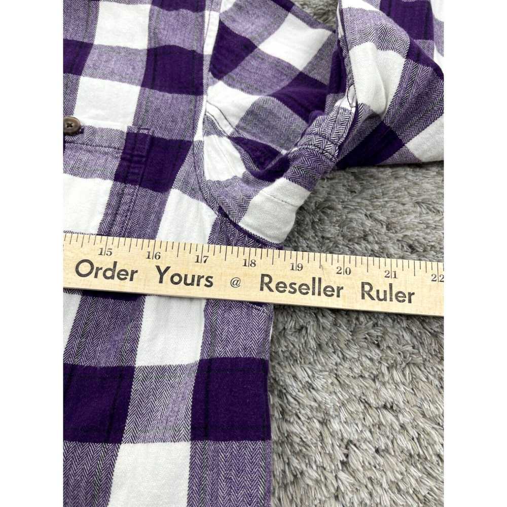 CO Duluth Trading Co Shirt Womans Medium Purple P… - image 3