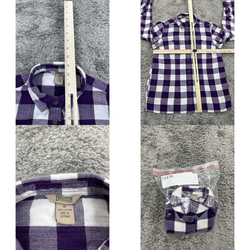 CO Duluth Trading Co Shirt Womans Medium Purple P… - image 4