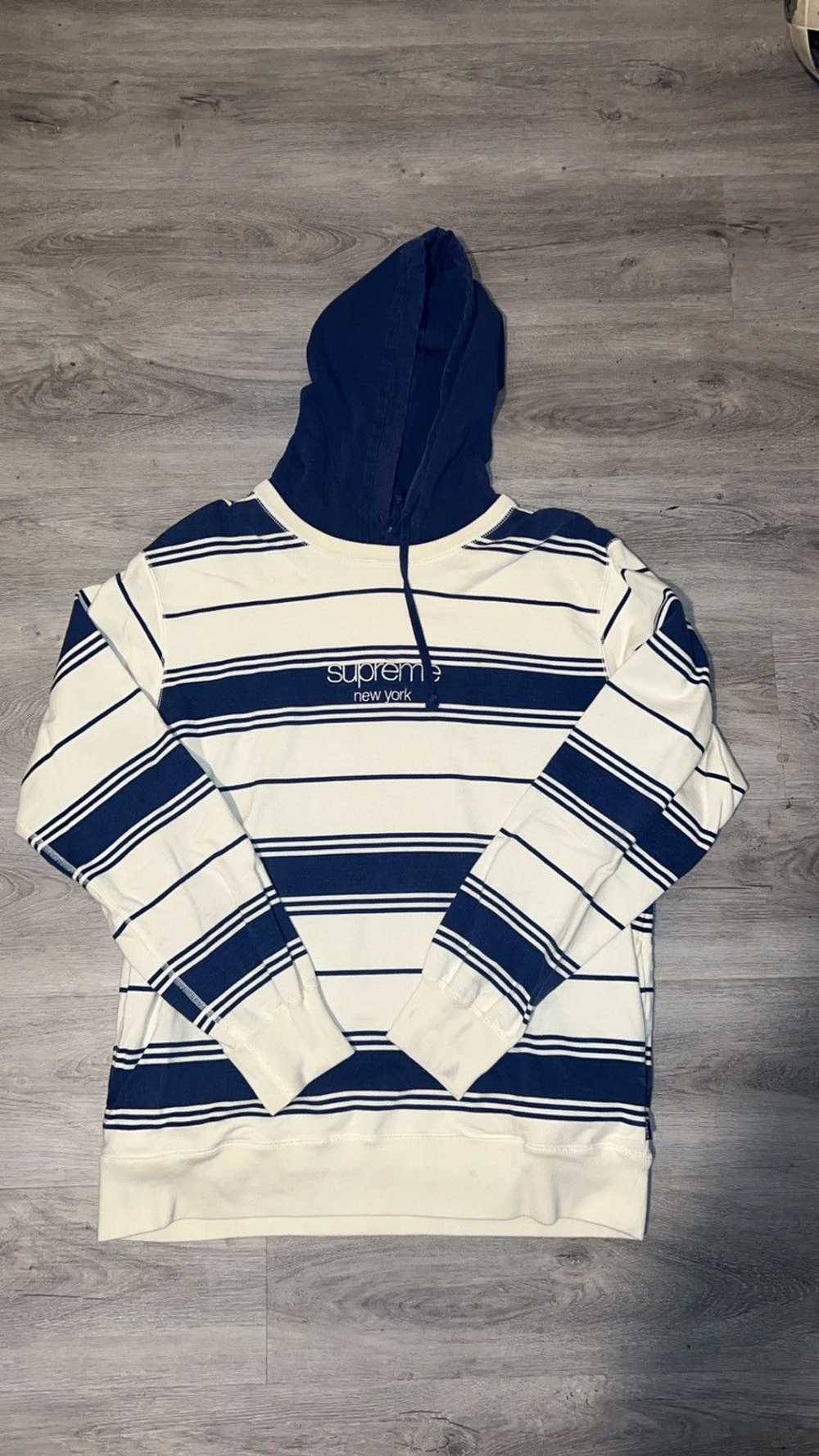 Supreme Supreme striped layered hoodie - image 1