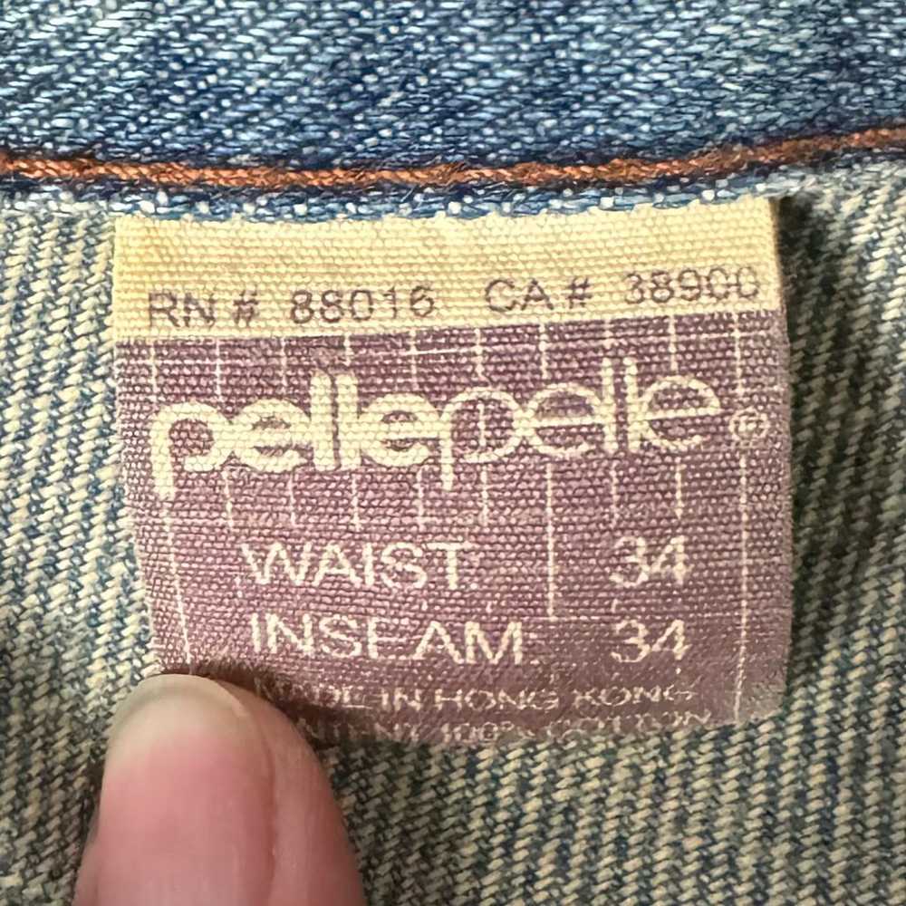 Vintage Y2K Pelle Pelle Denim Jeans Size 34x34 Me… - image 6