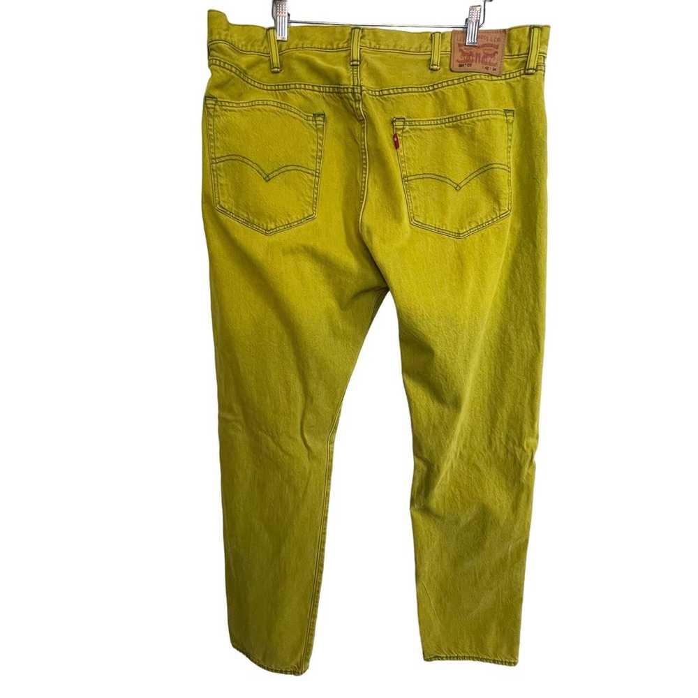 Levi 501 CT Men's Size 42 x 34 Yellow Button- Fly… - image 6