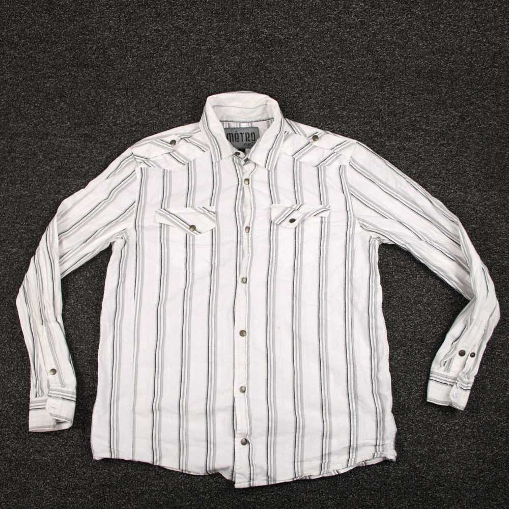 Etro Metro Rue 21 Shirt Adult Medium White & Blac… - image 1